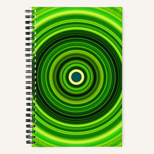 Geometrisches Grün Mandala-25436 Notizblock (Vorderseite)
