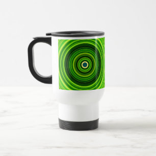 Geometrisches Grün Mandala-25436 Reisebecher