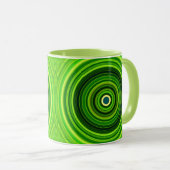 Geometrisches Grün Mandala-25436 Tasse (VorderseiteRechts)
