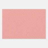 Geometrisches grün-orangefarbenes Set Geschenkpapier Set (Vorderseite 3)