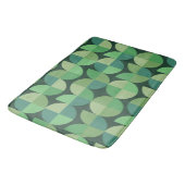 Geometrisches, grünes Aquamarines Muster des mittl Badematte (Schrägansicht)