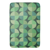 Geometrisches, grünes Aquamarines Muster des mittl Badematte (Vorderseite Vertikal)