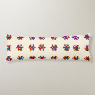 Geometrisches Gruseliges Florales Seitenschläferkissen