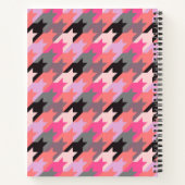 Geometrisches Hahnentrittmuster Notizblock (Rückseite)