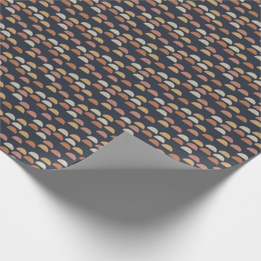 Geometrisches halb Kreis-Muster Geschenkpapier (Ecke)