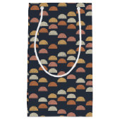 Geometrisches halb Kreis-Muster Kleine Geschenktüte (Vorderseite)