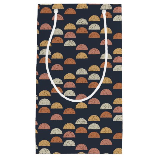 Geometrisches halb Kreis-Muster Kleine Geschenktüte (Vorderseite)