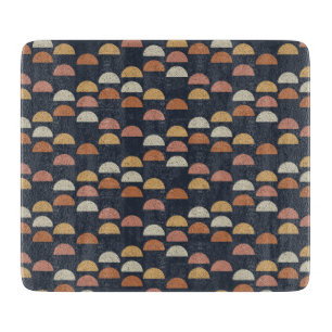 Geometrisches halb Kreis-Muster Schneidebrett