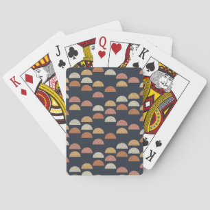 Geometrisches halb Kreis-Muster Spielkarten