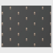 Geometrisches halbes Umlaufpapier für schwarze Bei Geschenkpapier (Flach)