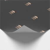 Geometrisches halbes Umlaufpapier für schwarze Bei Geschenkpapier (Ecke)