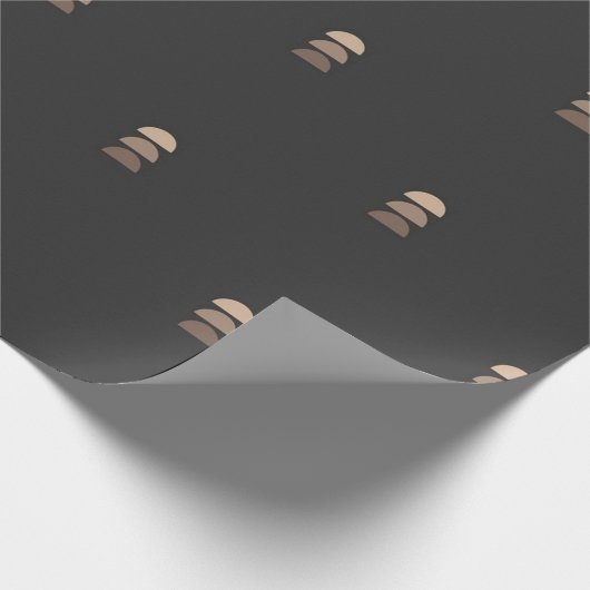 Geometrisches halbes Umlaufpapier für schwarze Bei Geschenkpapier (Ecke)