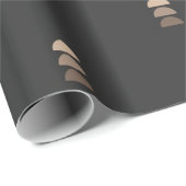 Geometrisches halbes Umlaufpapier für schwarze Bei Geschenkpapier (Rolleneckpunkt)