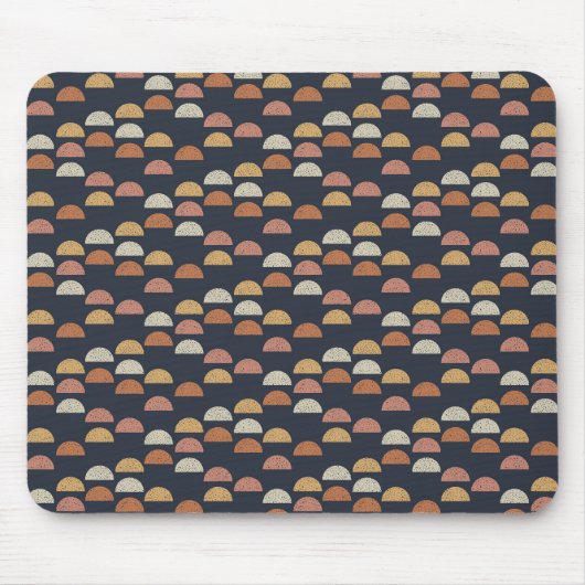 Geometrisches Halbkreis-Muster Mousepad (Vorne)
