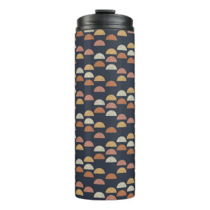 Geometrisches Halbkreis-Muster Thermosbecher