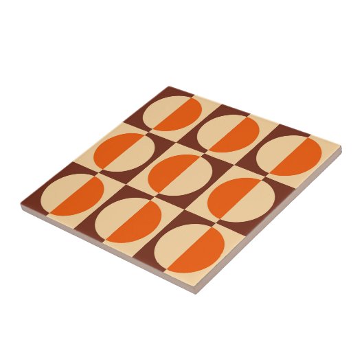 Geometrisches Halbquadrat und Kreismuster Fliese (Seite)