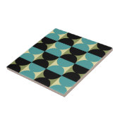 Geometrisches Halbquadrat und Kreismuster Fliese (Seite)