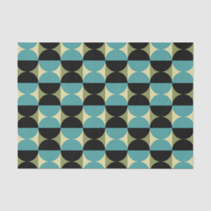 Geometrisches Halbquadrat und Kreismuster Seidenpapier