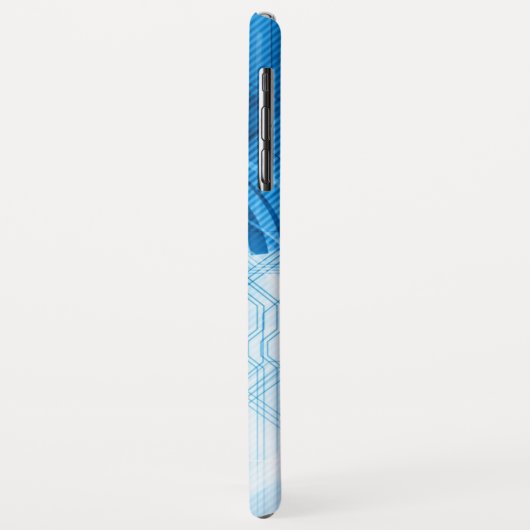 Geometrisches hellblaues abstraktes Case-Mate iPhone hülle (Hinten/Links)