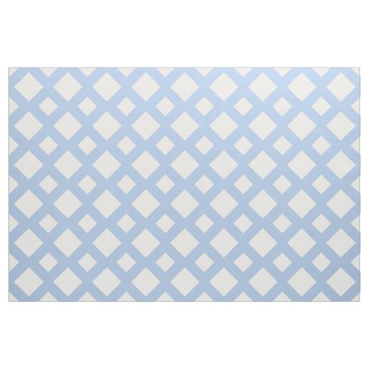 Geometrisches hellblaues Gitter mit weißen Stoff (Fat Quarter (45,7 x 55,9 cm))