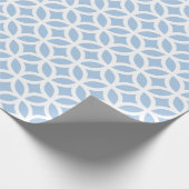 Geometrisches hellblaues Packpapier (Ecke)