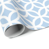 Geometrisches hellblaues Packpapier (Rolleneckpunkt)