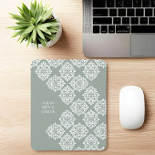 Geometrisches, helles Bild für die Klasse Damask Mousepad