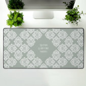 Geometrisches, helles Bild für die Klasse Damask Schreibtischunterlage