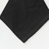 Geometrisches Hexagon-Muster für Schwarzweißwaben Fleecedecke (Ecke)