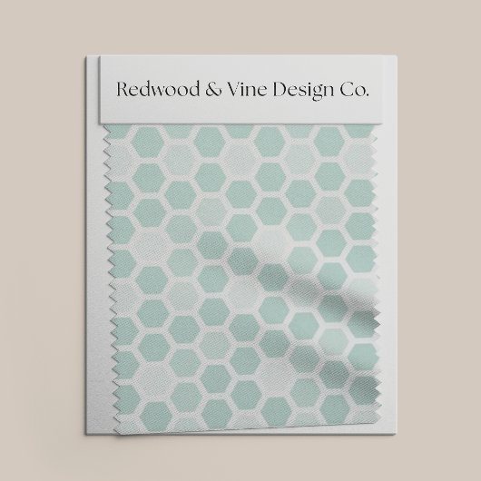 Geometrisches Hexagon-Muster // Jede Farbe Stoff