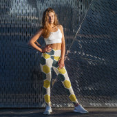 Geometrisches Hexagonal Capri Leggings