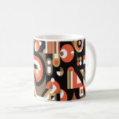 Geometrisches Hintergrunddesign. Abstraktes Kunstw Kaffeetasse (VorderseiteRechts)
