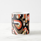 Geometrisches Hintergrunddesign. Abstraktes Kunstw Kaffeetasse (Mittel)