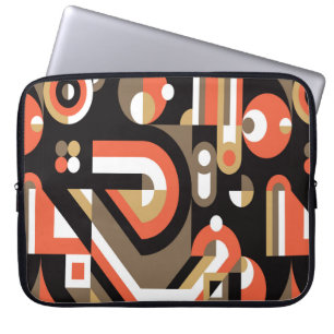 Geometrisches Hintergrunddesign. Abstraktes Kunstw Laptopschutzhülle