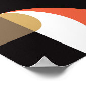 Geometrisches Hintergrunddesign Abstraktes Kunstwe Poster (Ecke)