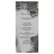 Geometrisches Hochzeitsmenü für Glitzer aus Marmor