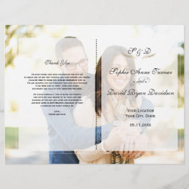 Geometrisches Hochzeitsprogramm für das verblichen