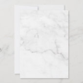 Geometrisches Hochzeitsschreiben speichern Sie die Save The Date (Rückseite)