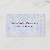 Geometrisches Holografisches Design Visitenkarte (Vorderseite)