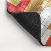 Geometrisches Holzfußmuster Mousepad (Ecke)