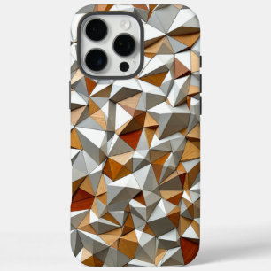 Geometrisches Holzscape iPhone 16 Pro Max Hülle