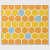Geometrisches Honeycomb-Muster Geschenkpapier (Flach)