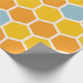 Geometrisches Honeycomb-Muster Geschenkpapier (Ecke)