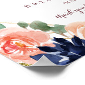 Geometrisches, horizontales Probe - Begrüßungszeic Poster (Ecke)