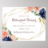 Geometrisches, horizontales Probe - Begrüßungszeic Poster (Vorne)