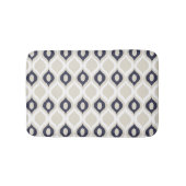 Geometrisches iKat-Druckmuster für Seestreitkräfte Badematte (Vorderseite)