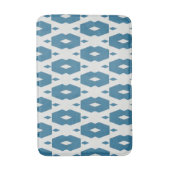 Geometrisches Indigo Diamond Bath Mat Medium Badematte (Vorderseite Vertikal)