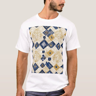 Geometrisches Japanisches T-Shirt