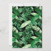 Geometrisches Jungle Wedding Einladung (Rückseite)