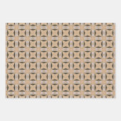 geometrisches Kaffeemodell Nr. 4 Geschenkpapier Set (Vorderseite 3)